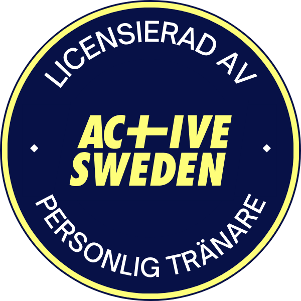 Active Sweden — licensed personal trainer badge