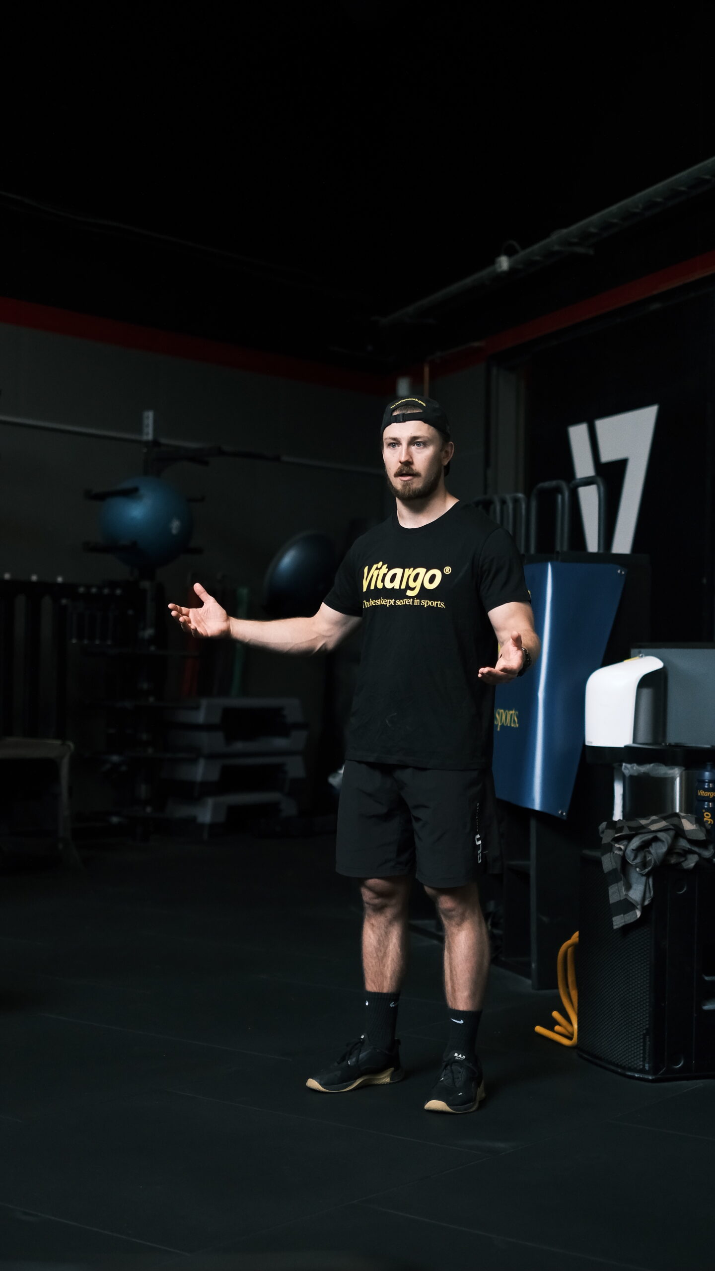 Christian Hartmann leading a training session
